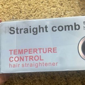 Hair straightener comb